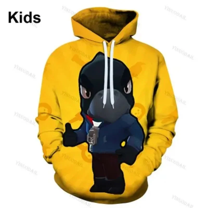 Shark Character Children's Wear Kids Hoodie Game 3d Sweatshirt Boys Girls Tops Spring Autumn Hoodies Teen Clothes