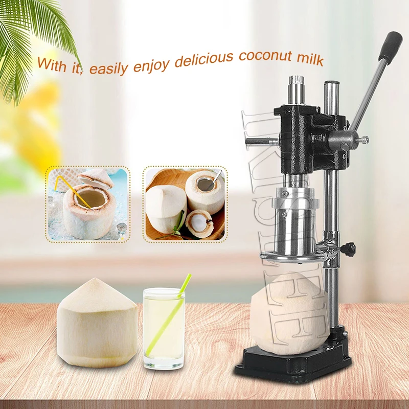 Manual Coconut Opening Machine Stainless Steel Coconut Punching Machine Young Coconut Driller Saves Energy Drilling Coconut Milk