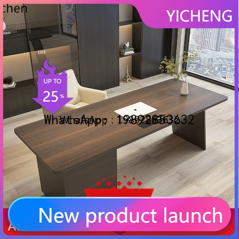 

X4 minimalist light luxury solid wood desktop computer desk writing desk home living room double office desk and chair