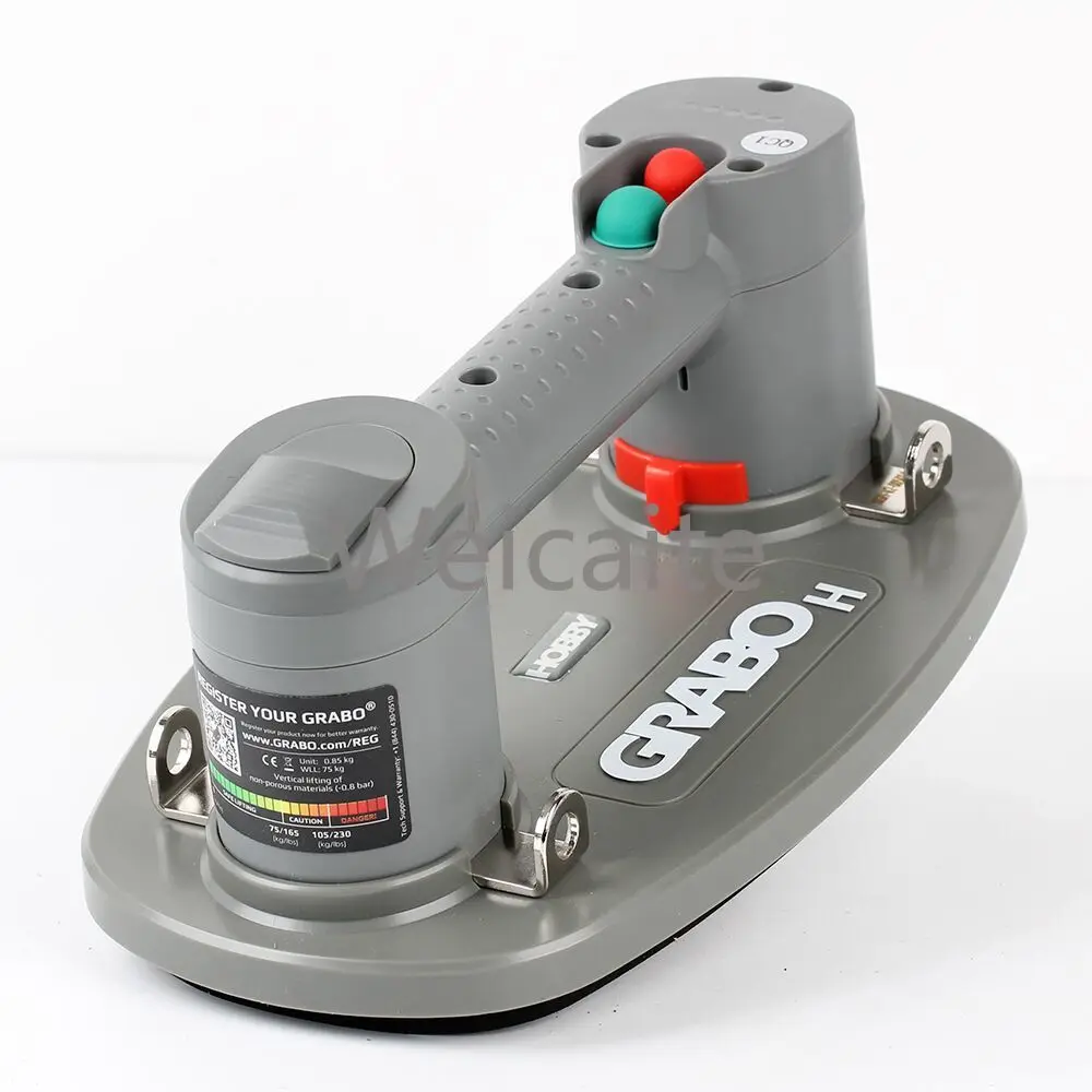 Elevador eléctrico de ventosa al vacío Raizi Grabo H V2 para superficies húmedas porosas y rugosas, herramienta de transporte para elevación de losa de azulejos, elevador resistente