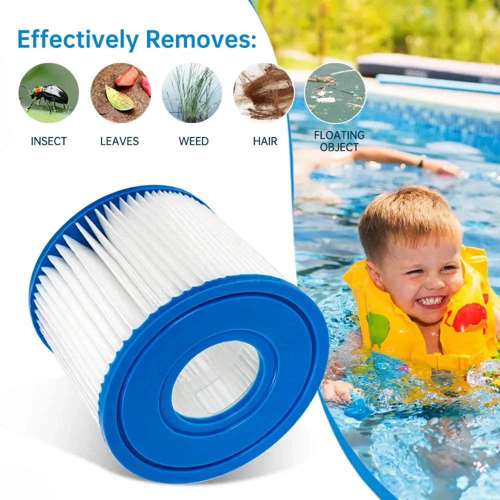 Cartucho de filtro de piscina para bomba 58381 Flowclear Lay-Z-Spa-Miami Vegas Palm Springs Paris