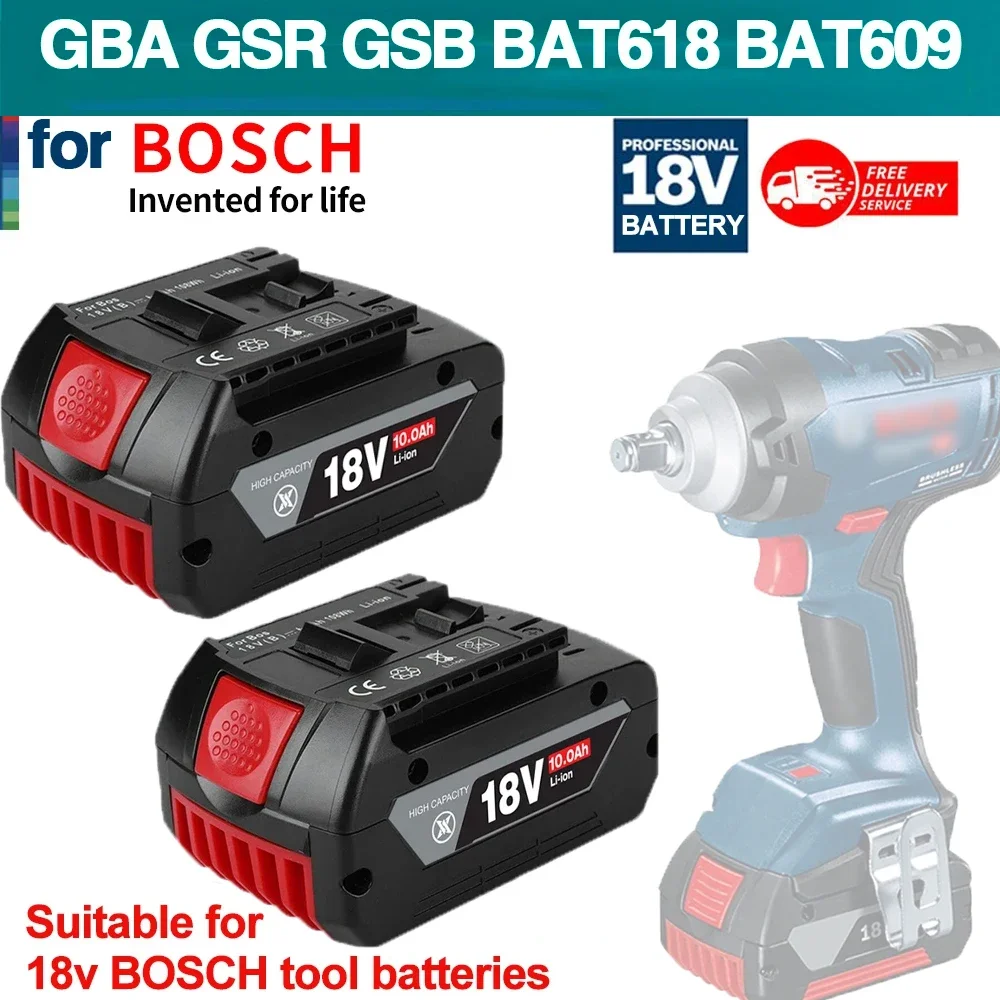 18V 10000mAh Ersatz Batterie für Bosch 18V Professionelle System Cordless Werkzeuge BAT609 BAT618 GBA18V80 21700 Zelle