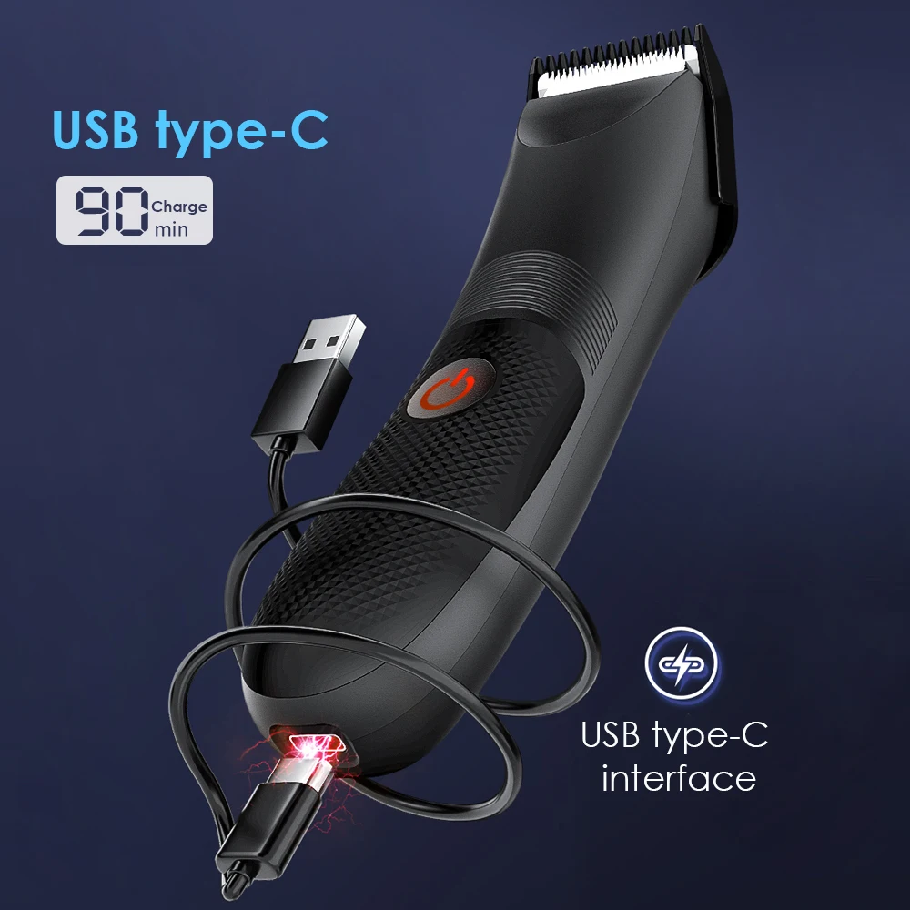 Multifunctional Electric Hair Shaver Private Part Body Hair Trimmer Waterproof Safety Shaver for Sensitive Parts of the Groin