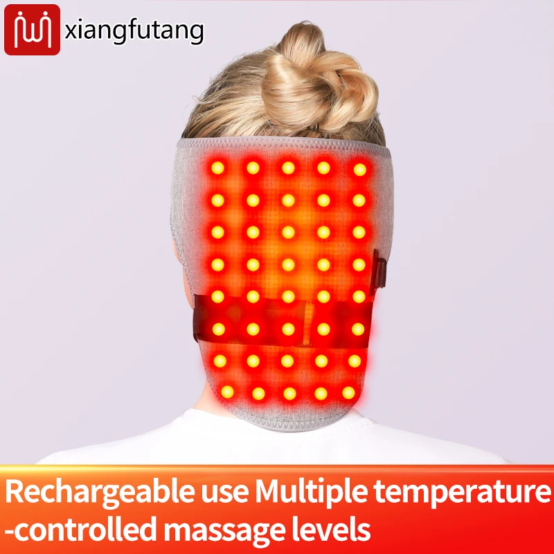 

Подушечка для шеи с подогревом красного света, 3 уровня температуры, горячий компресс, грелка для шеи, бандаж с электрическим подогревом для снятия усталости