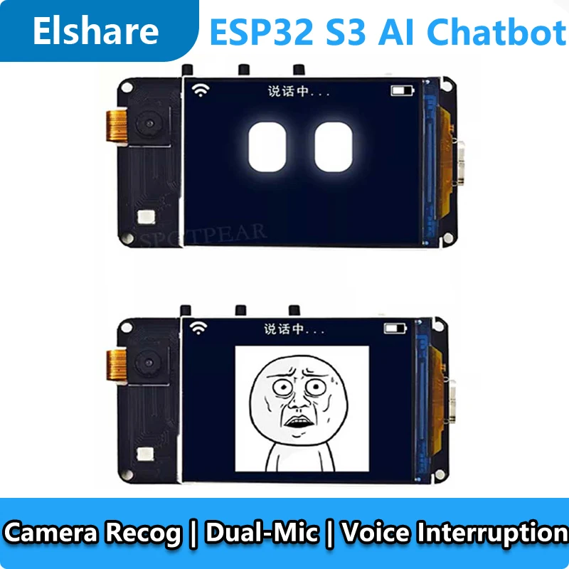 

DeepSeek AI Voice Chat Robot ESP32 S3 Camera Object Recognition Development Board N16R8 Dual microphone interruption For Xiaozhi