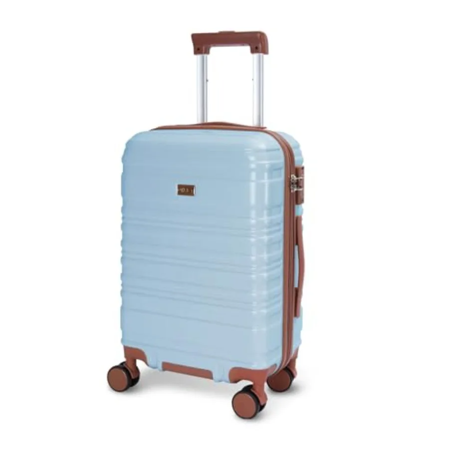 

20 Inch Carry on Luggage 22x14x9 Airline Approved PC Hardside YKK ZipperedDouble Spinner Wheels Lightweight Suitcase TSA Lock T