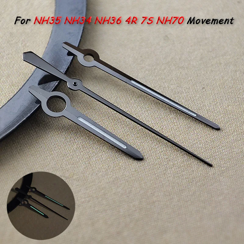 

For NH35 Hands Watch Accessories Green Luminous Watch Pointer Suitable for NH35 NH34 NH36 4R 7S NH70 Movement