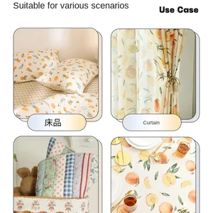 Baumwollstoff für Blatt und Tischdecke, handwerkliche Schalenstoff, Chinofrüchte, Ananas, Erdbeer, Pfirsich, Kleid, 145x50 cm 12 Hauptverkaufs Erdbeerstoff - №3