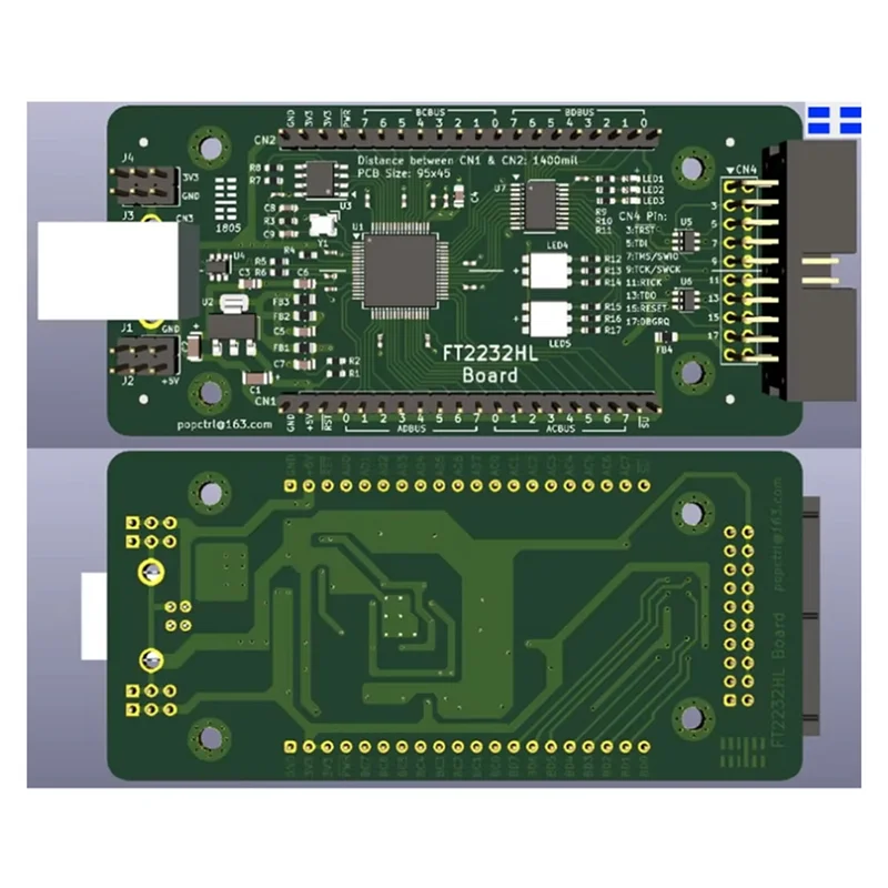 A73E-واجهة USB الجديدة للوحة تطوير FT2232HL FT2232H متوافقة مع UART / SPI / JTA Openocd