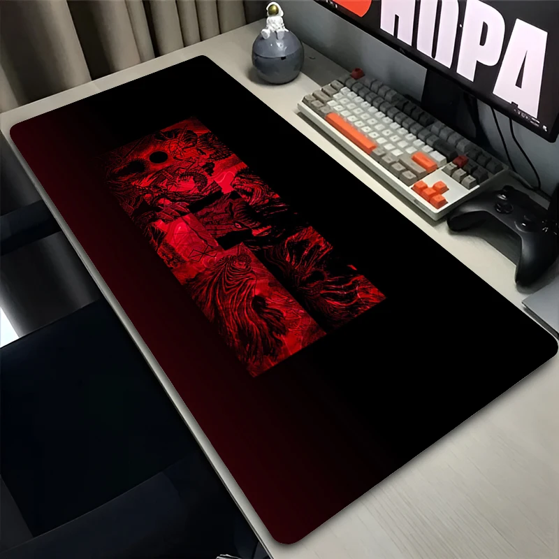 Mouse Pad Gamer Guts Sword In Berserk Large Laptop Mousepad Gaming Accessories Keyboard Mouse Mat Anime Desk Mat Rubber Playmat