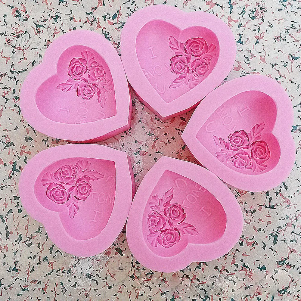 Love Rose Heart Silicone Mould - Soap Making Dish recension och pris