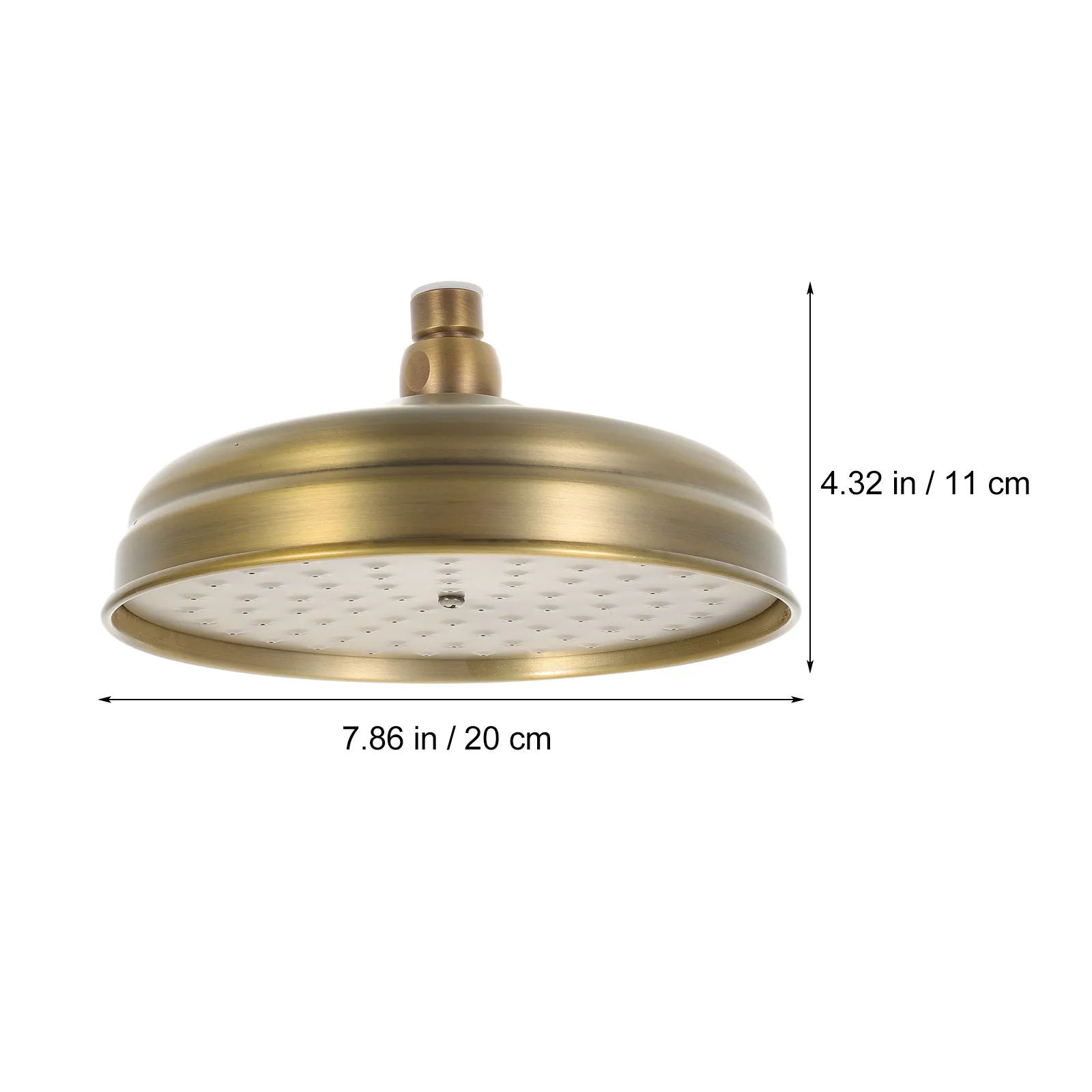 Retro Rainfall Head Copper Bathroom Rain Shower Head Material Bathroom Supplies Waterfall Anti Clogging Sprayer Shower