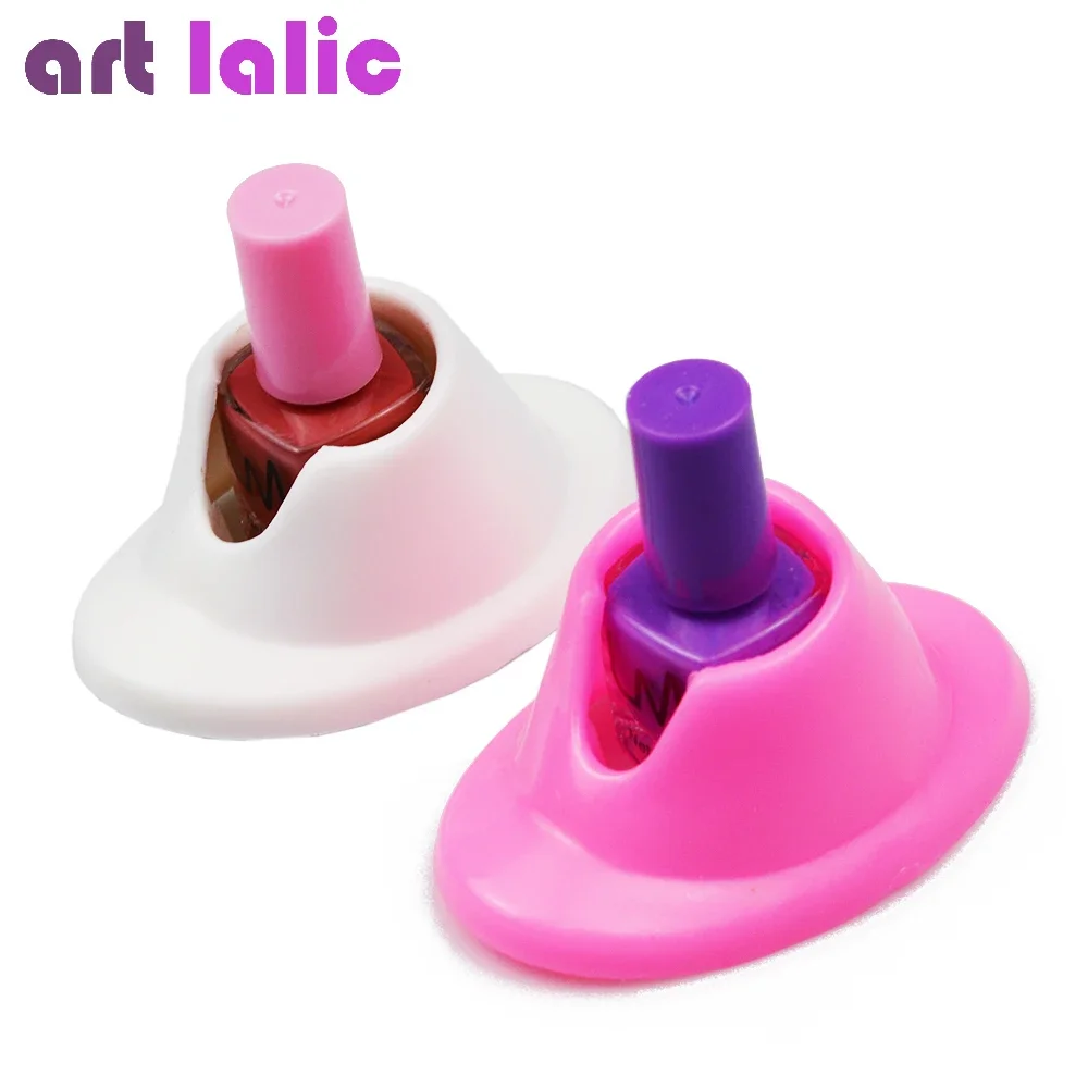 

Silicone Holder for Nail Polish - Manicure Accessories Organizer Puff Ball Tool for Easy Application And Storage