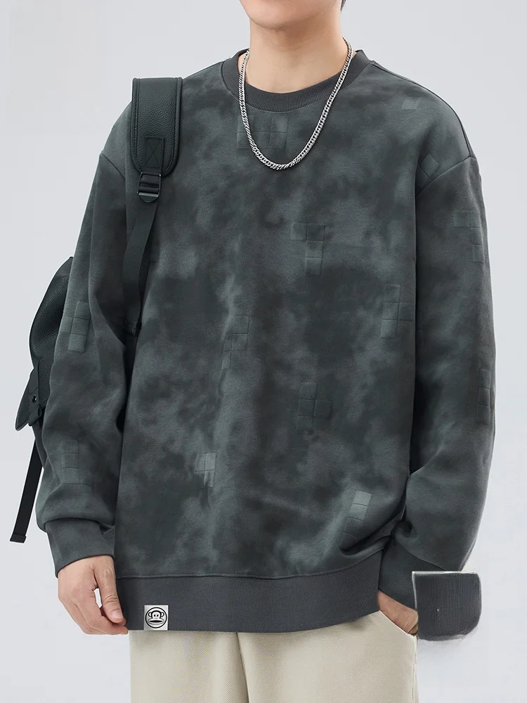 

Мужская толстовка свободного кроя с длинными рукавами, модный брендовый свитшот в американском стиле, повседневная универсальная футболка для осени