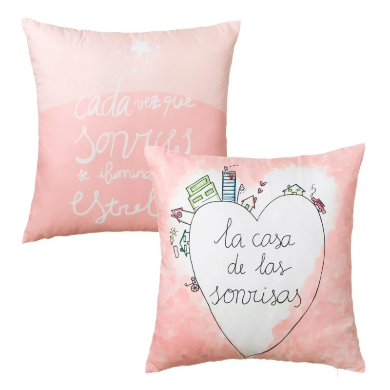 Original cushions Set of 2 Smiles 45x45 cm 227112 Pink Cushions