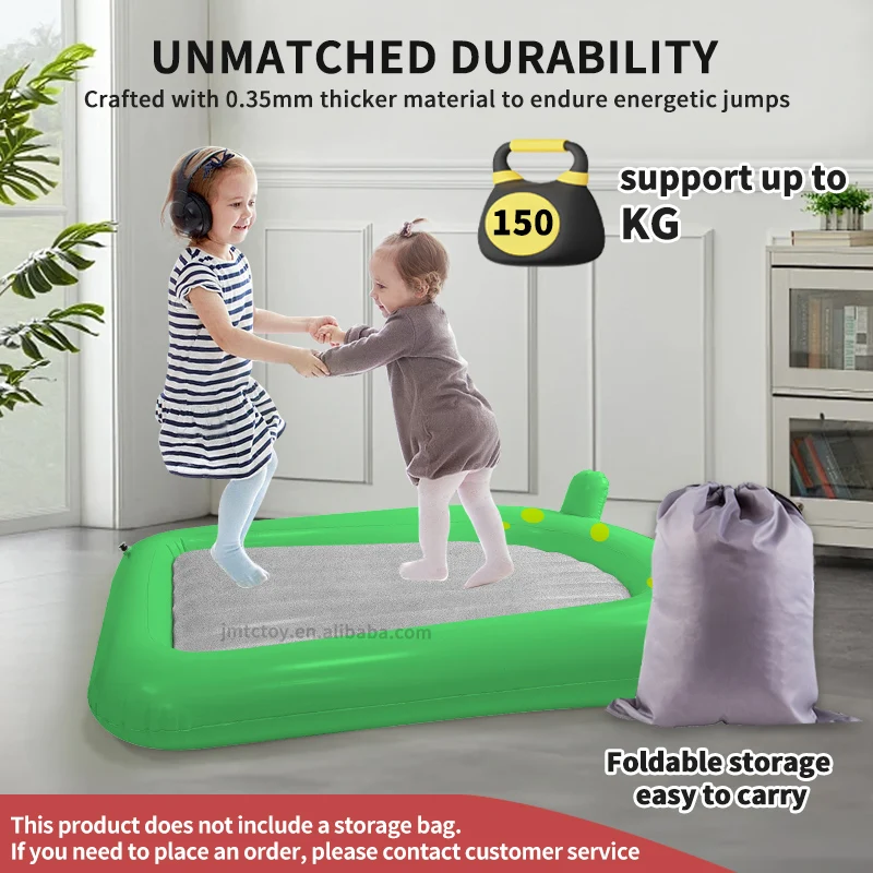STLF Fun Colorful Animal-Shaped Kids Beds Frog Children Air Mattresses Eco-Friendly Kids Inflatable Bed