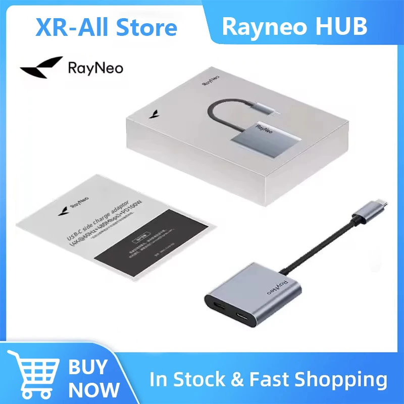 rayneo-hub-usb-c-to-glasses-charging-adapter-charge-and-play-compatible-with-switch-2-rog-ally-ps4-5-xbox-mac-mini-laptop