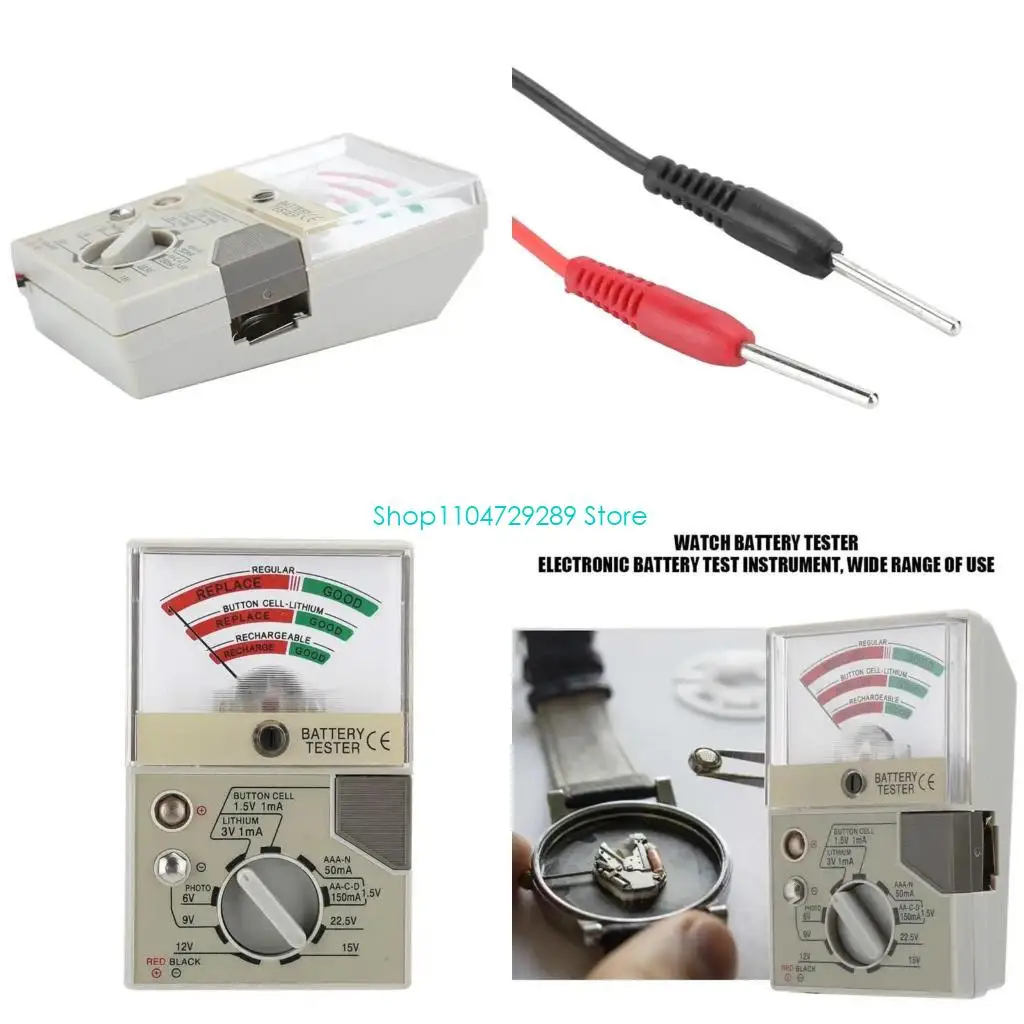 D8KE Multifunction Handheld Watch Battery Diagnostic Tool Device Electronic Battery Meter for Professional Enthusiasts Alike
