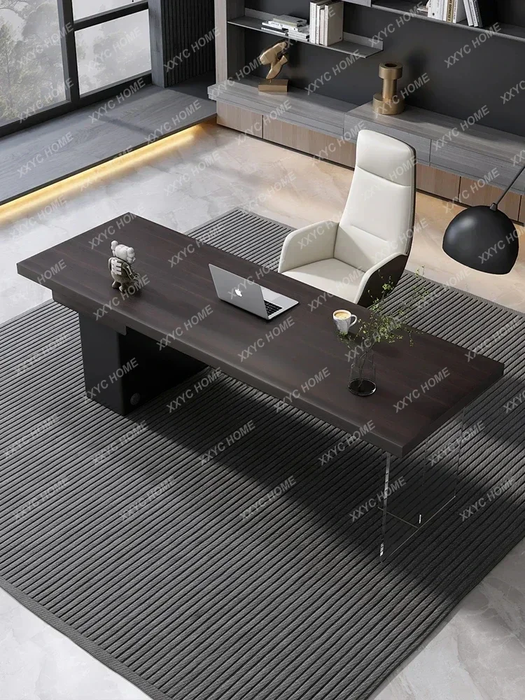 

A Italian minimalist desk light luxury modern home bedroom study table computer table desktop