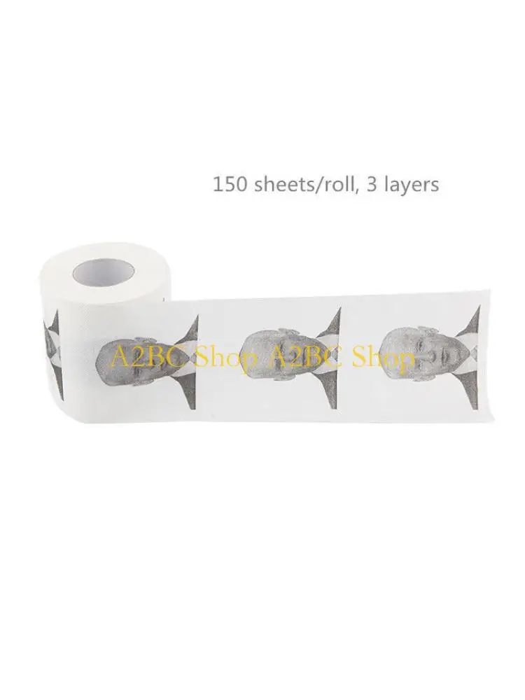 A2BC 3 LayerToilet Paper Joe Biden Humour Roll Napkin Novelty Gag Gift Funny Gag Gift