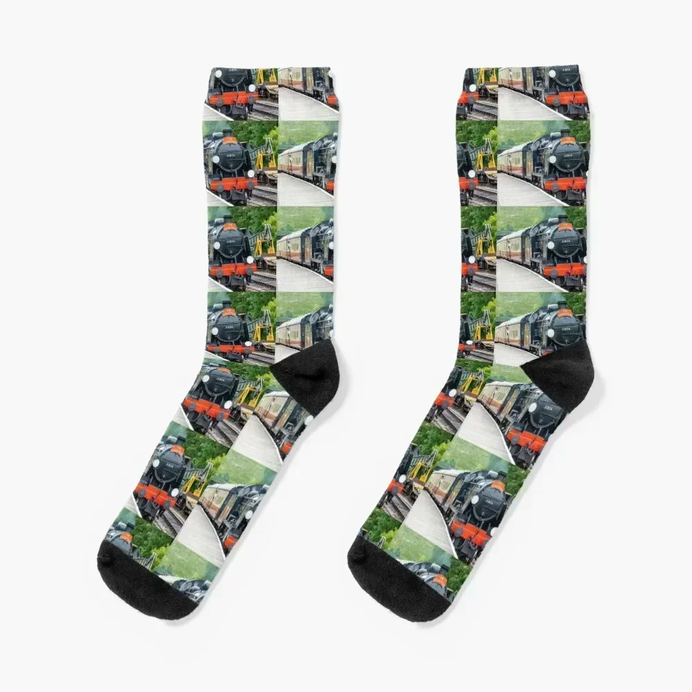 

The Dorsetman Steam Locomotive Socks Antiskid soccer anti slip football fashionable Heating sock Boy Socks Women's