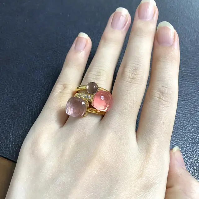 Stacking Ring Set Pomellato Ring Crystal Ring Ring Jewelry 3pcs set Ring Color Aliexpress