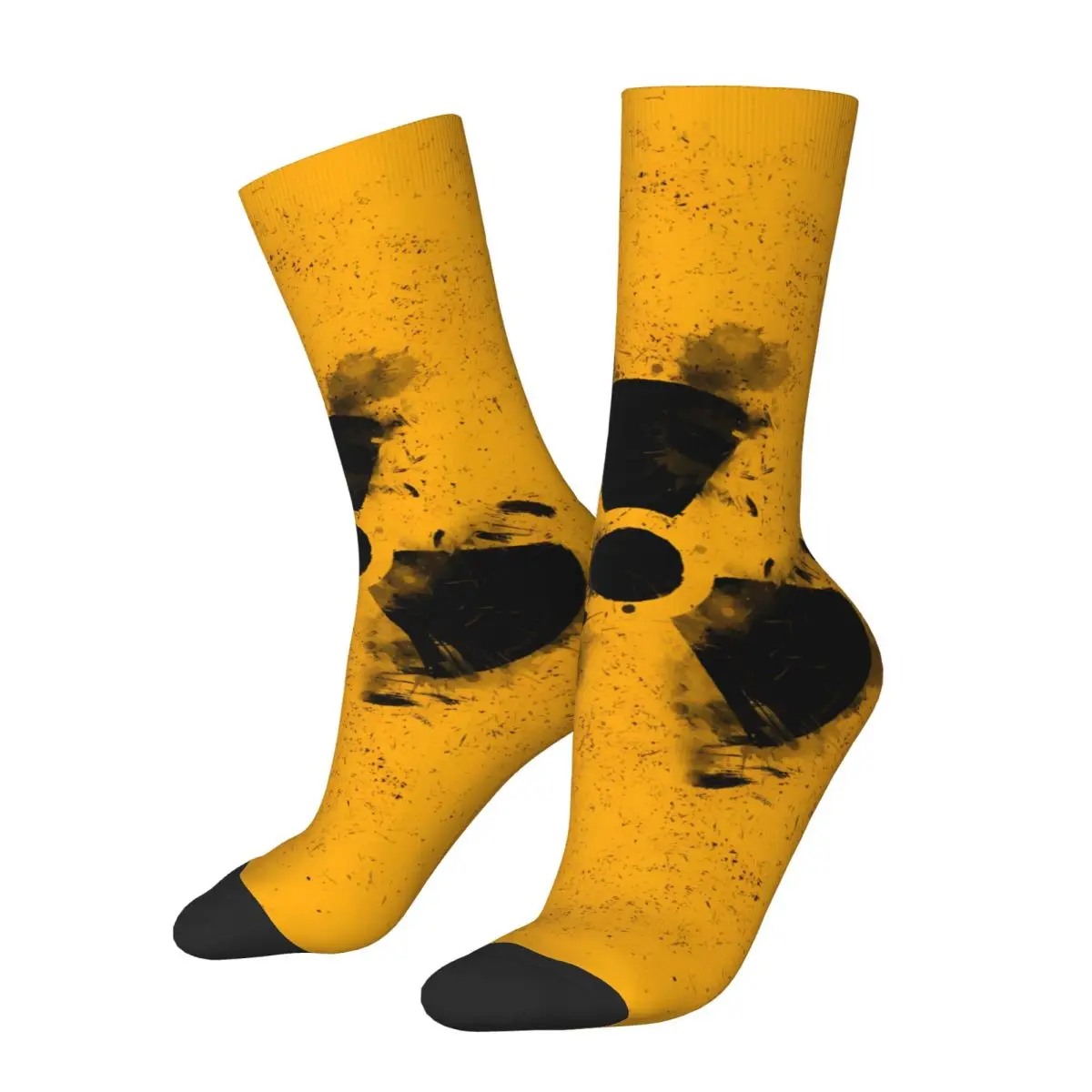 Warning Sock Printed Man Polyester