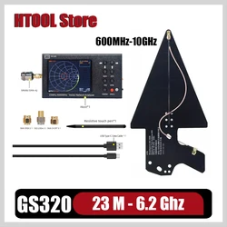 HTOOL GS320 Vector Network Analyzer 6GHz HT6 Log Periodic Antenna Measuring Voltage Standing Wave Ratio 6-9dB EMC Broadband