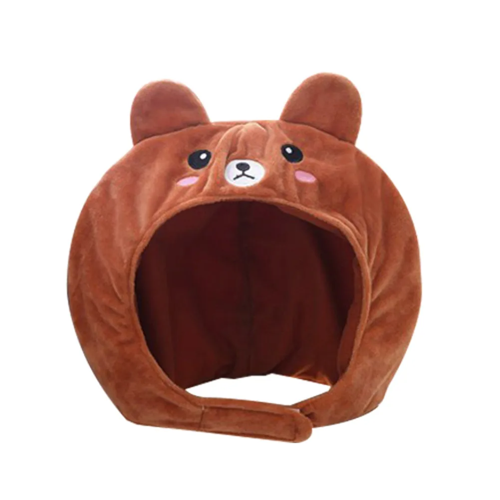 Novelty Animal Headwear Bear Hat One Size Safety Environmental PP Cotton Filler Multipurpose Warm Easter Halloween Christmas view 4