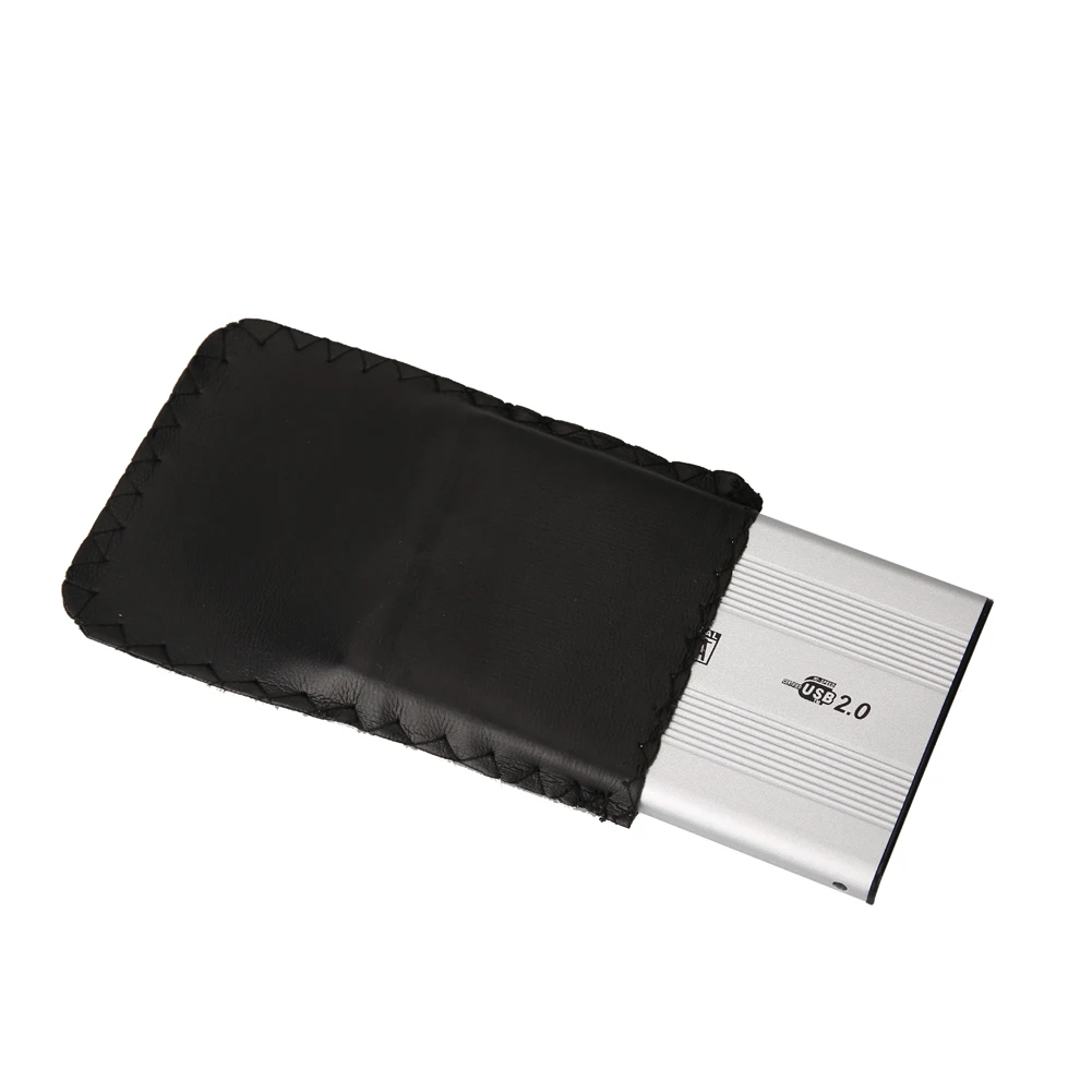 2,5 Zoll USB 2.0 SATA Externe mobile Festplattenbox Gehäuse aus Aluminiumlegierung