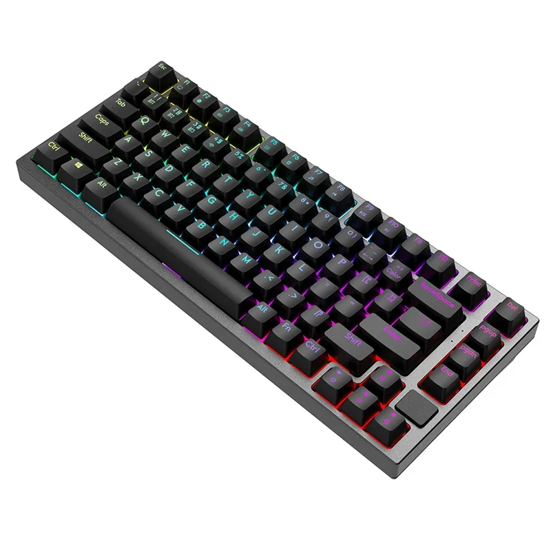 Cnc 82 tasten oem mechanische tastatur kunststoff kompakt rgb licht pc computer laptop schalter teclado clavier tastatur gaming tastatur