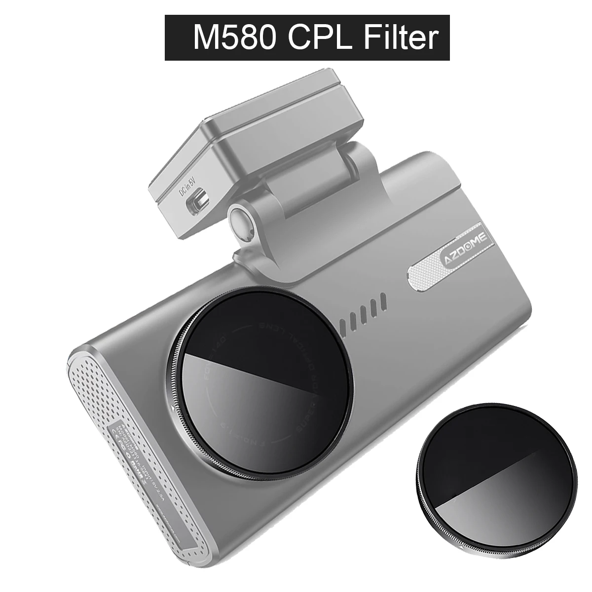 for AZDOME Dash Cam  M580 CPL Filter for AZDOME M580 HD Lens Dust Protection Anti Glare CPL Filter