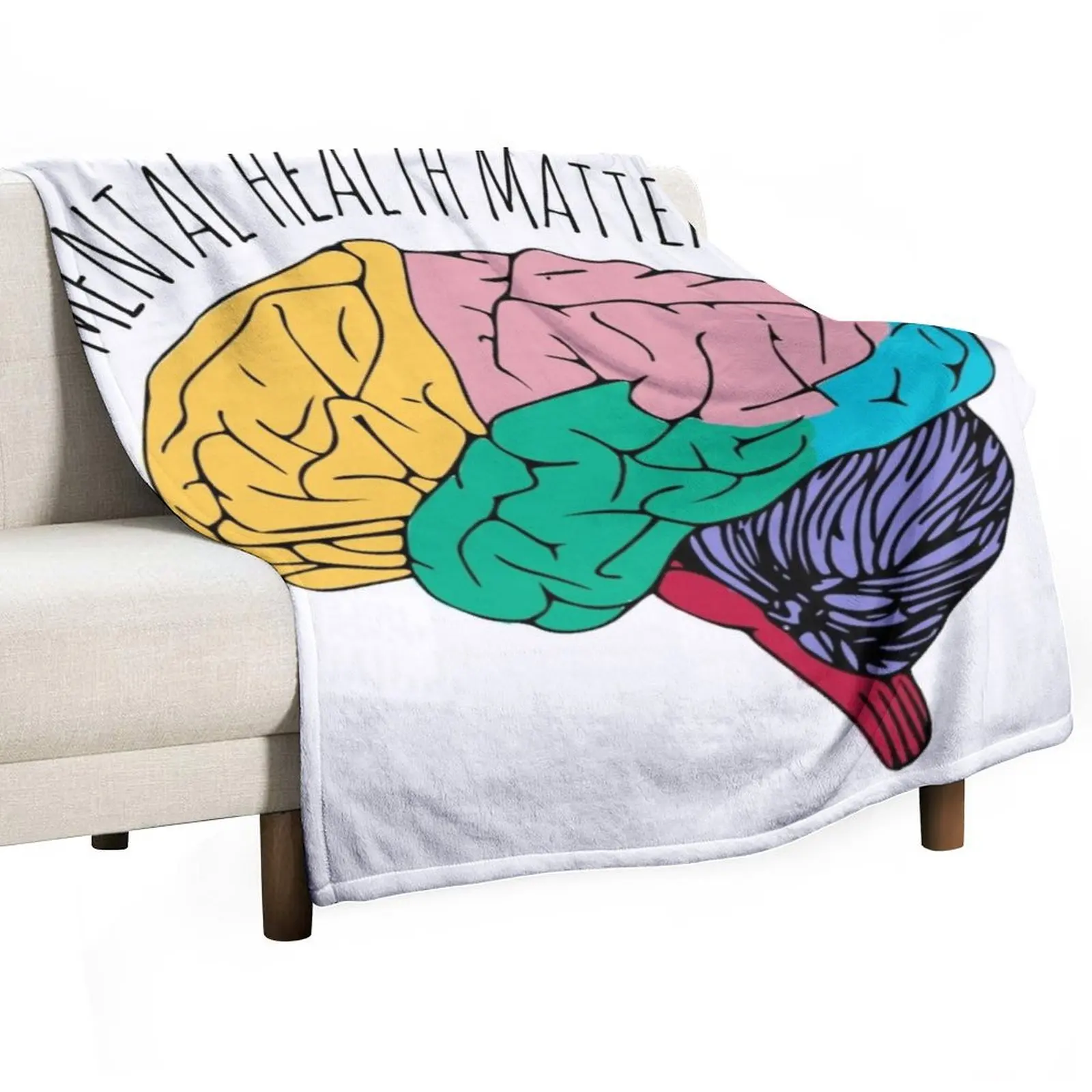 MENTAL HEALTH MATTERS Throw Blanket Bed Thin Bed covers Blankets