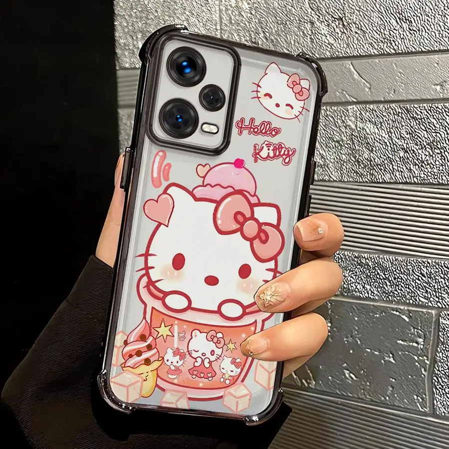 Custodia Cover per telefono per Redmi Note 10s 10 Lite 14 Pro Plus 9S 11 12 13 11s Cartoon Sanrio Hello Kitty