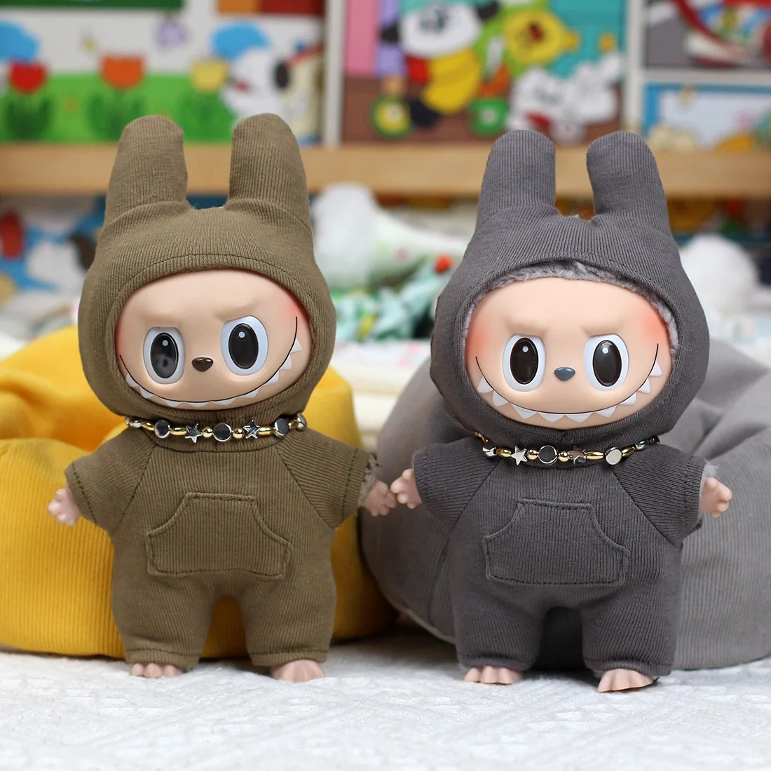 

LABUBU одежда, однотонный комбинезон, спортивная одежда, повседневная одежда для выхода (без кукол), аксессуары для кукол