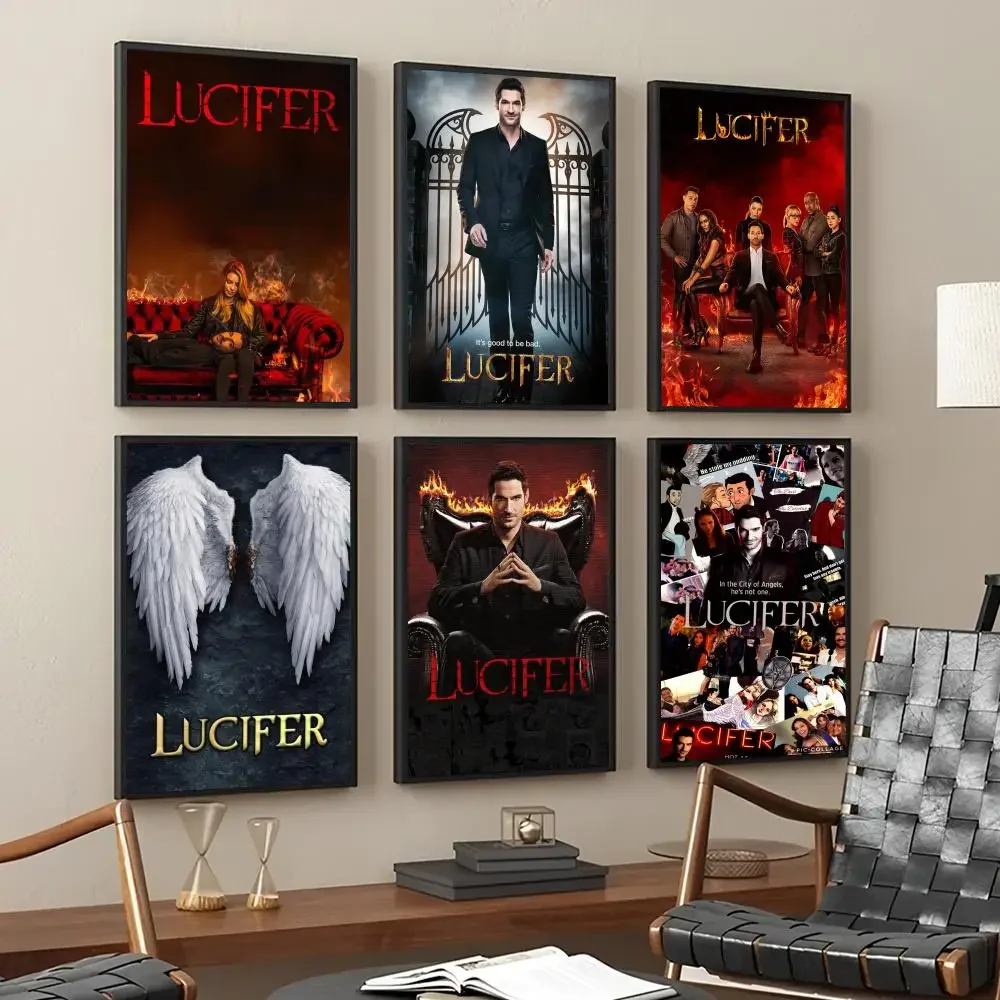 1pc Lucifer  Poster Paper Print Home Bedroom Entrance Bar Cafe Art Painting Decoration