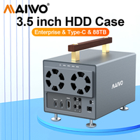 MAIWO 4 Bay Hard Drive Docking Station SATA To Type-C 10Gbps External HDD Docking for 3.5 Inch HDD/SSD Station Support 88TB Hdd