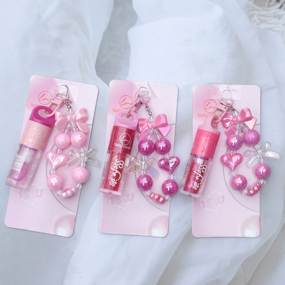 12Pcs Bracelet Lip Gloss Glossy Moisturizing Waterproof Longlasting Lip Gloss Girls Lips Makeup Wholesale