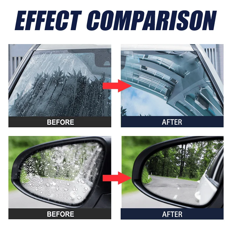 Motorcycle Water Repellent Spray Anti Rain Coating For Car Glass Hydrophobic Anti-rain Car Liquid Windshield Mirror Polish Kit image 5