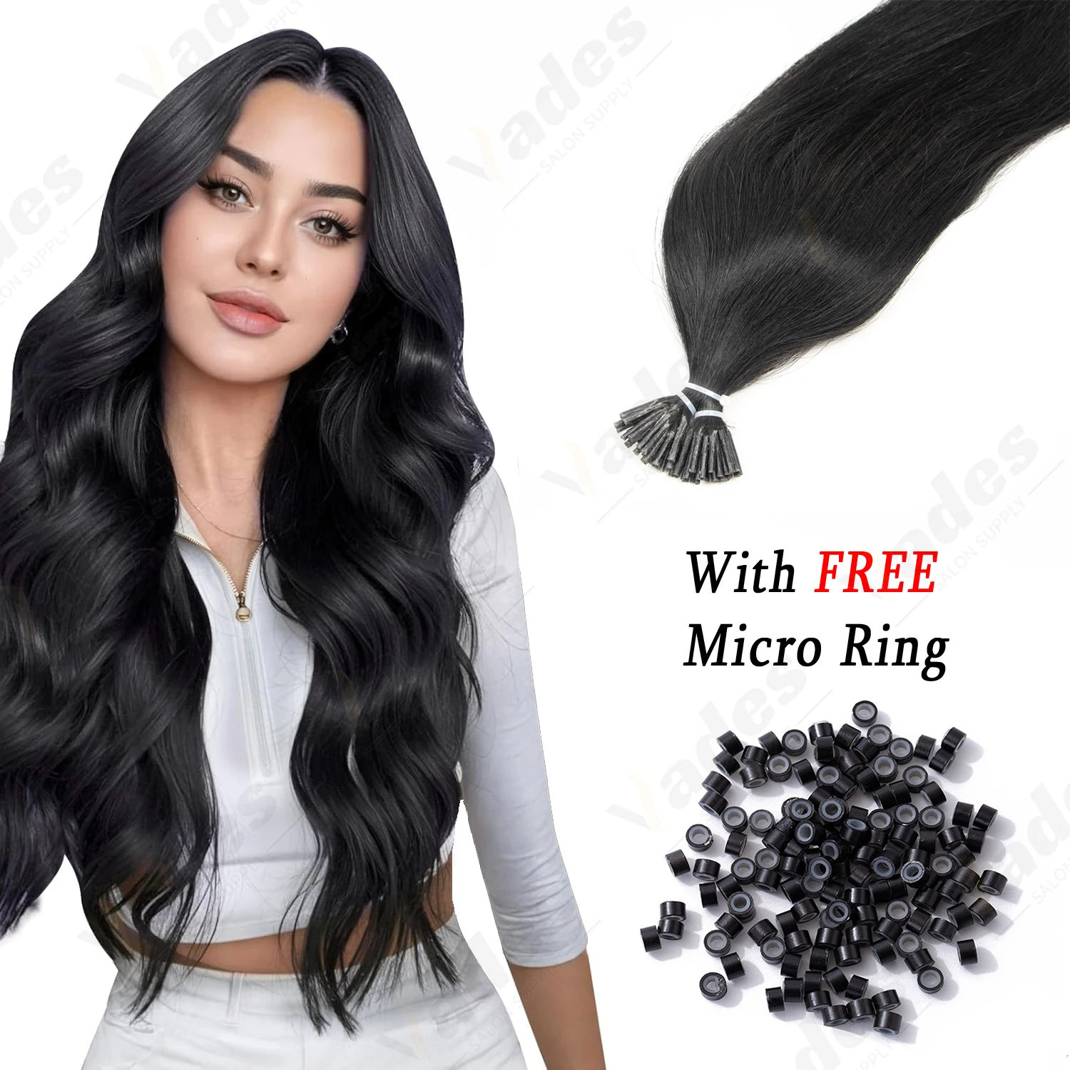 

Новый стиль, наращивание волос с I кончиком, человеческие волосы, тяжелые, густые и блестящие, текстура для волос, качество салона, 50 прядей, 50 г, 16-22 дюйма