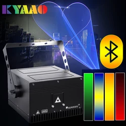 2024 25kpps ILDA 10W Disco Laser App RGB Dj 0-100% Dimming Christmas Disco Club 3d Animation Laser Projector for Dance Event