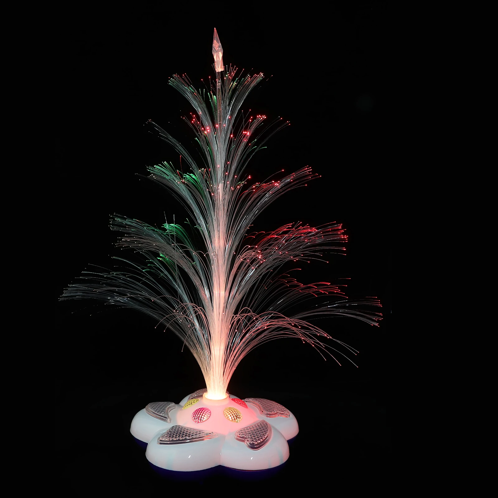 

Fiber Optic Christmas Lamp 1pc LED Color Changing Tree Night Light for Home Party Desk Holiday Decoration
