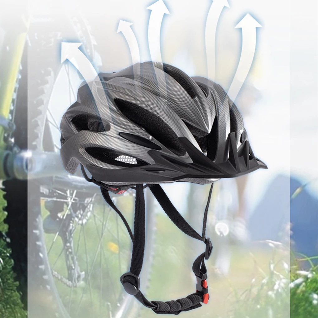 Hollow Bicycle Helmet - Comfortable Lining And Adjustable Size Impact Resistance Bicycles Helmet Bronze+Black+Light M