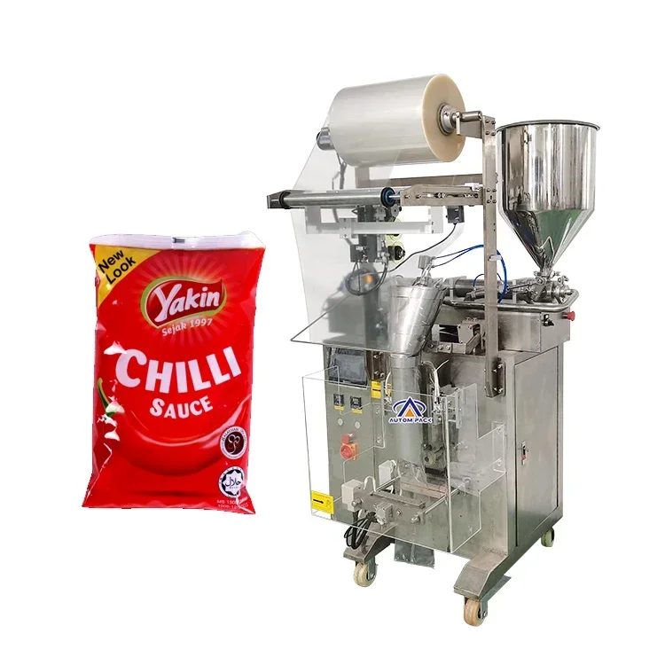 ATM-320L Automatic Syrup Hummus Mayonaise Lotion Cream Bag Honey Oil Jam Ketchup Water Liquid Filling Packaging Machine