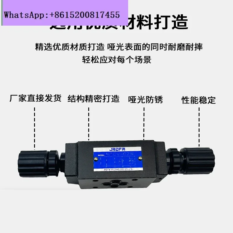 

Stacking valve relief relief throttle pressure retaining valve, MTCV-02W03W, MBRV-02P, MPCV-02W03