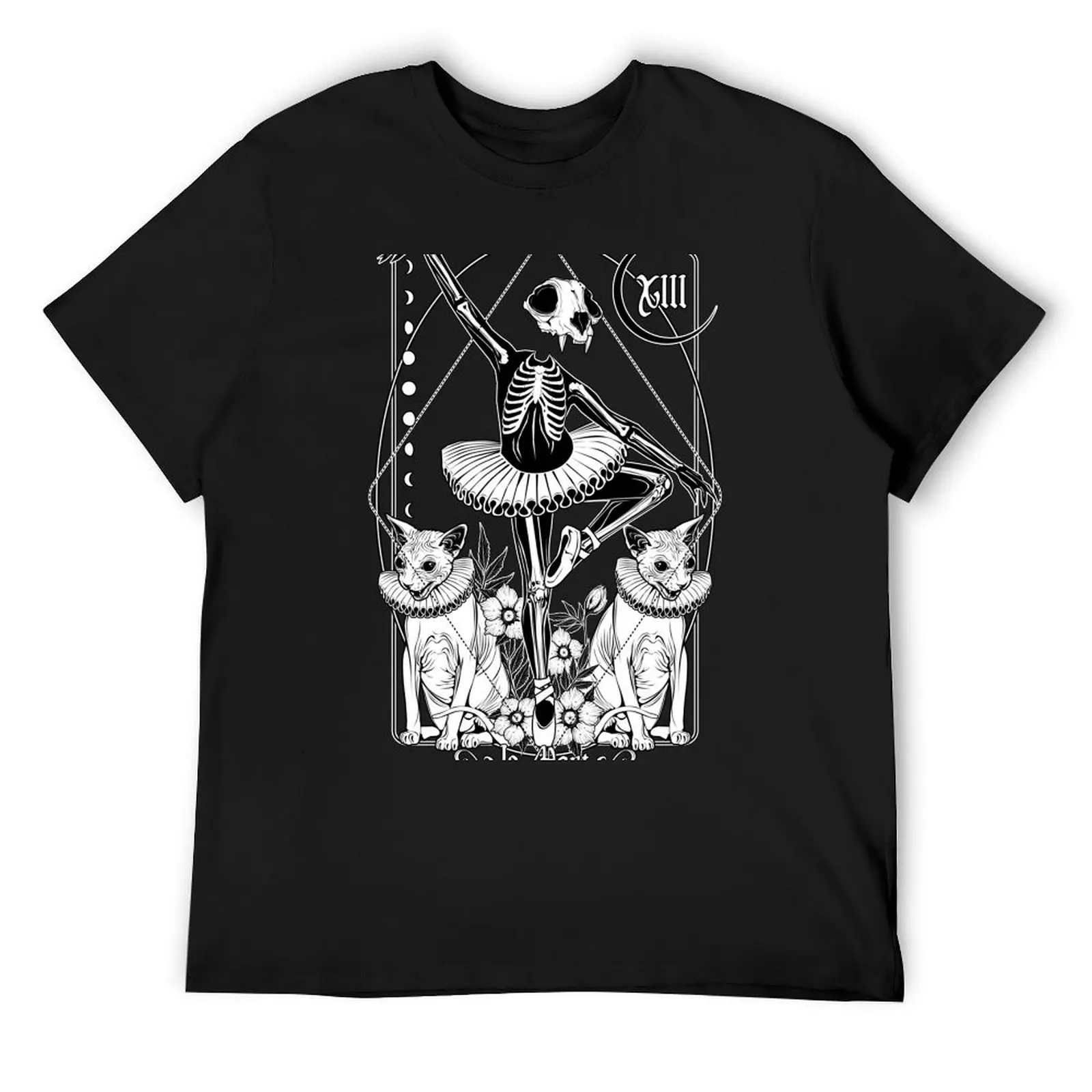 

Le Mort - The Death Tarot Card T-Shirt anime stuff oversized quick-drying luxury clothes men
