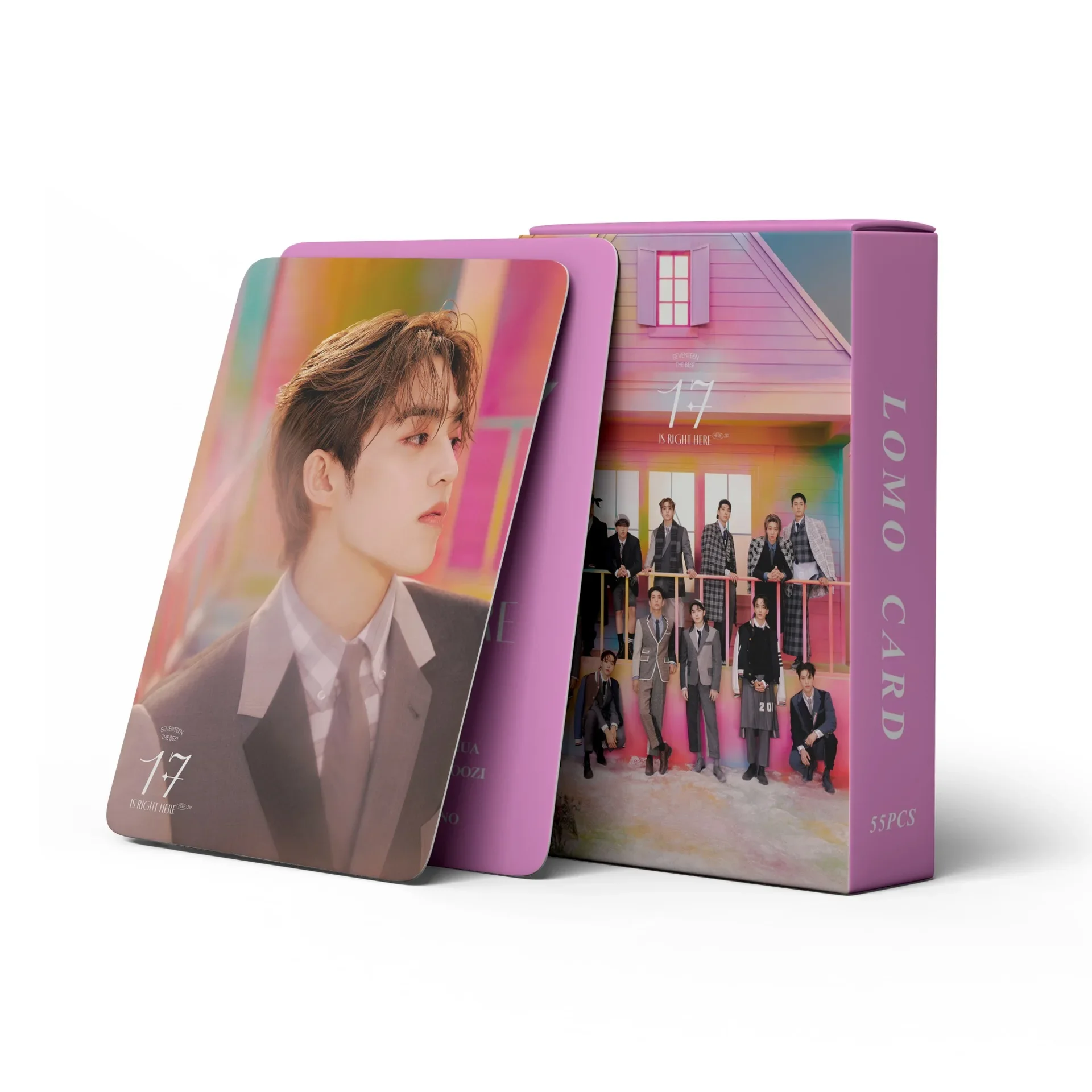 55Pcs/Set 17 IS RIGHT HERE Lomo Card New Ablum HD Photo Print Pictures Photocard  For Fans Collection Gifts