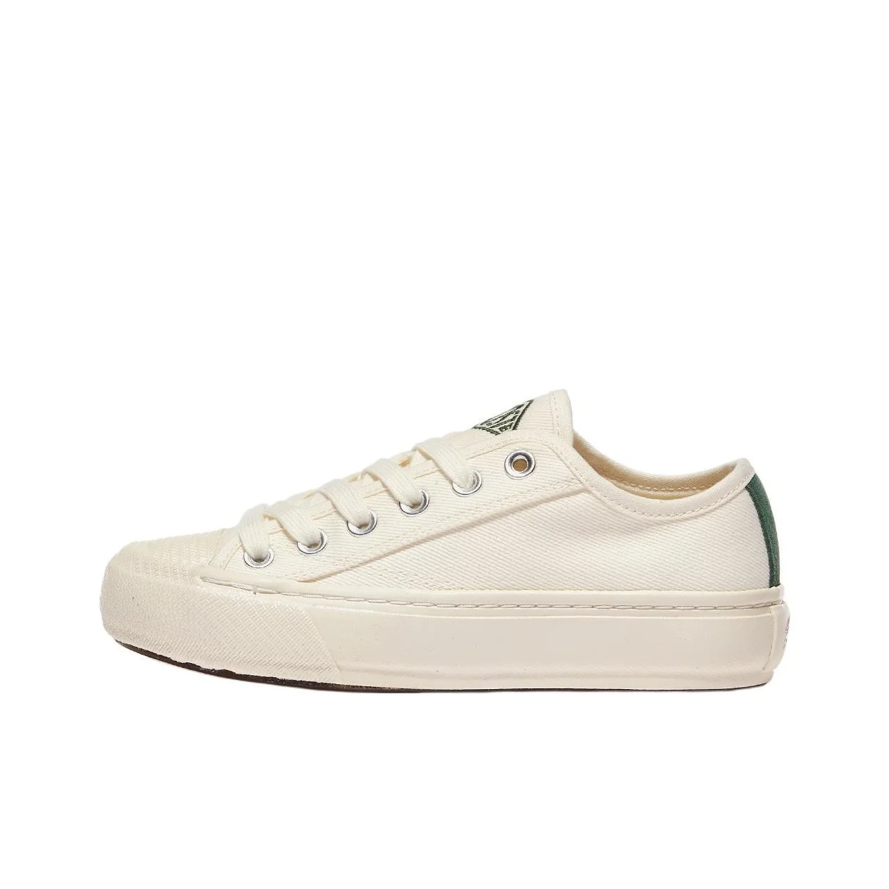 POIZON LACOSTE Tênis de skate de cano baixo feminino Ecru