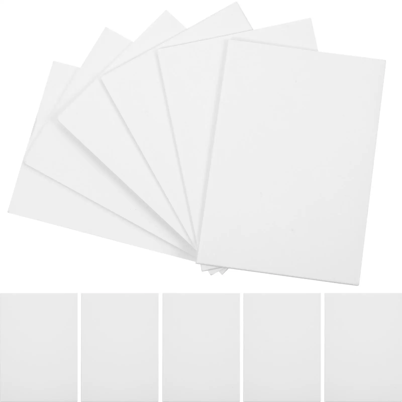 

30 Pcs Game Card Protection Case Blank White Cardstock Paper Thick Versatile Hard Card Protectors Heavy Stock
