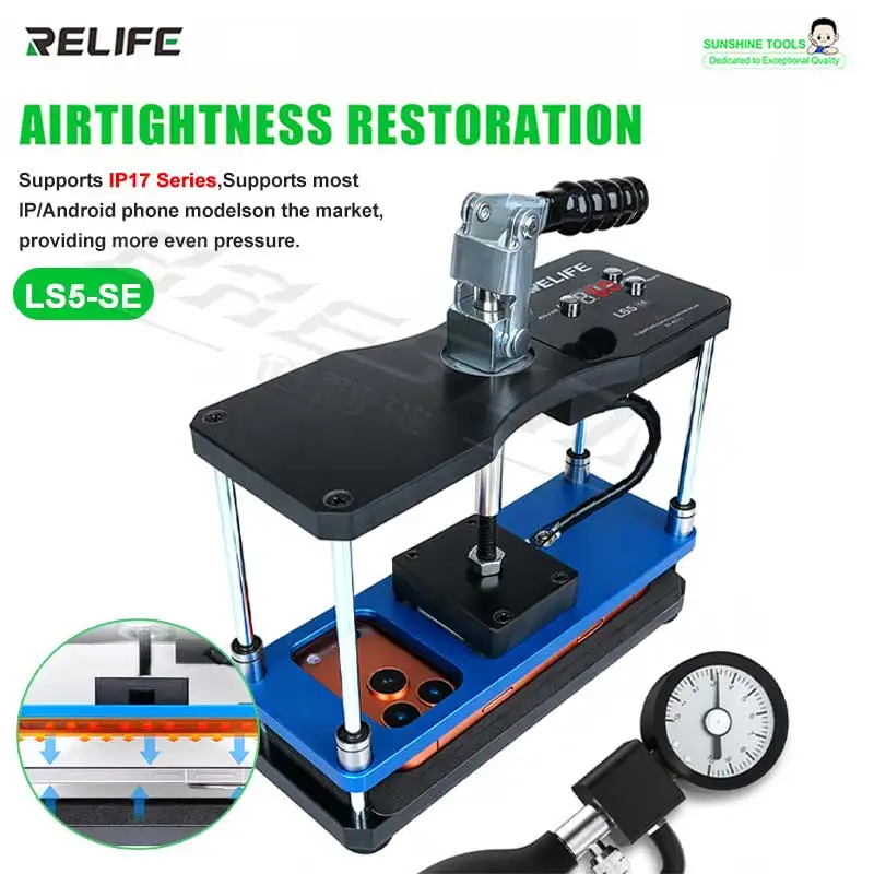 

RELIFE LS5 SE Heating Press Platform Bidirectional Pressure LCD Screen Separator Tool Digital Temperature Control for Phone Repa